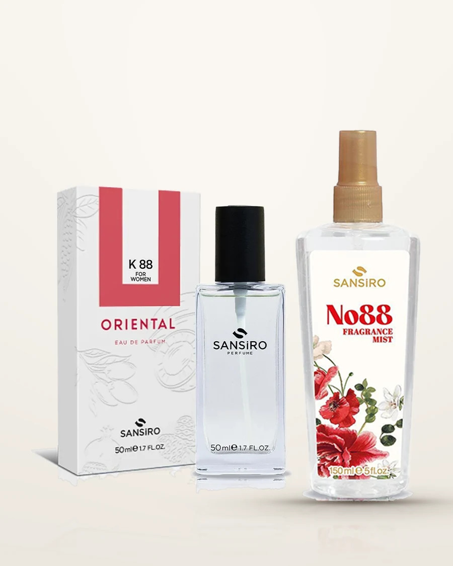 K-88 Kadın Parfüm 50ml Edp+ No: 88 Kadın Fragrance Mist 150ml — Sansiro Produktbild