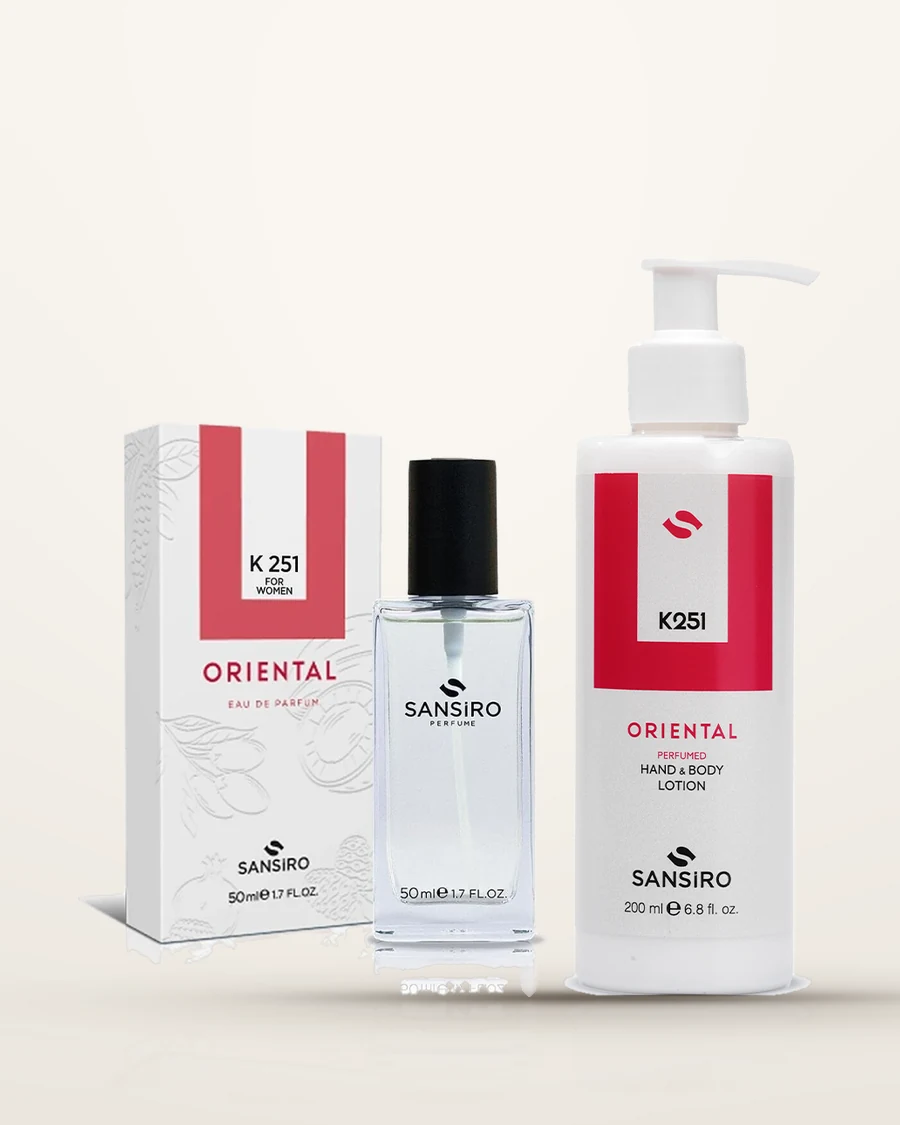 K-251 Kadın Parfüm 50ml Edp + K-251 Hand&Body Lotion — Sansiro Produktbild