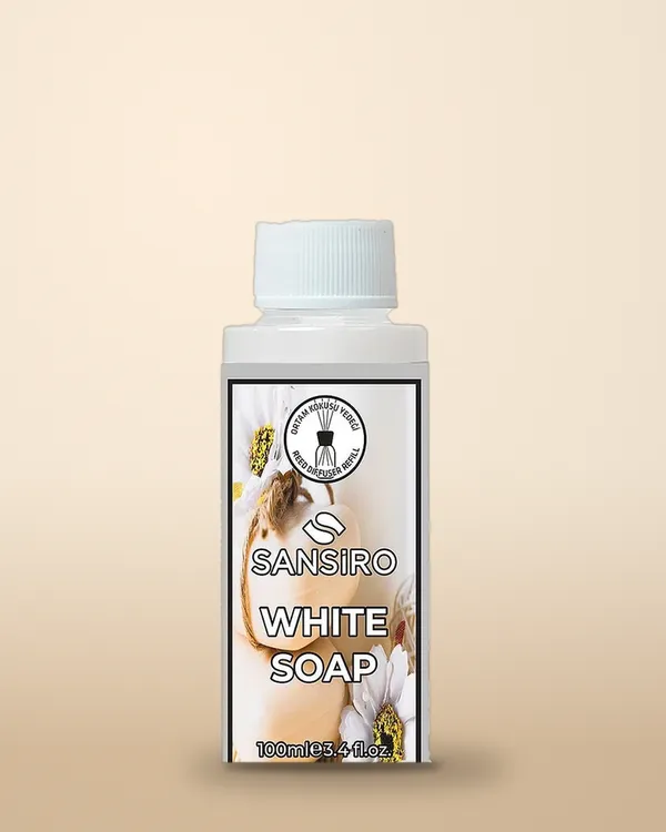 White Soap Reed Diffuser Yedek Ürün 100 ml — Sansiro Produktbild