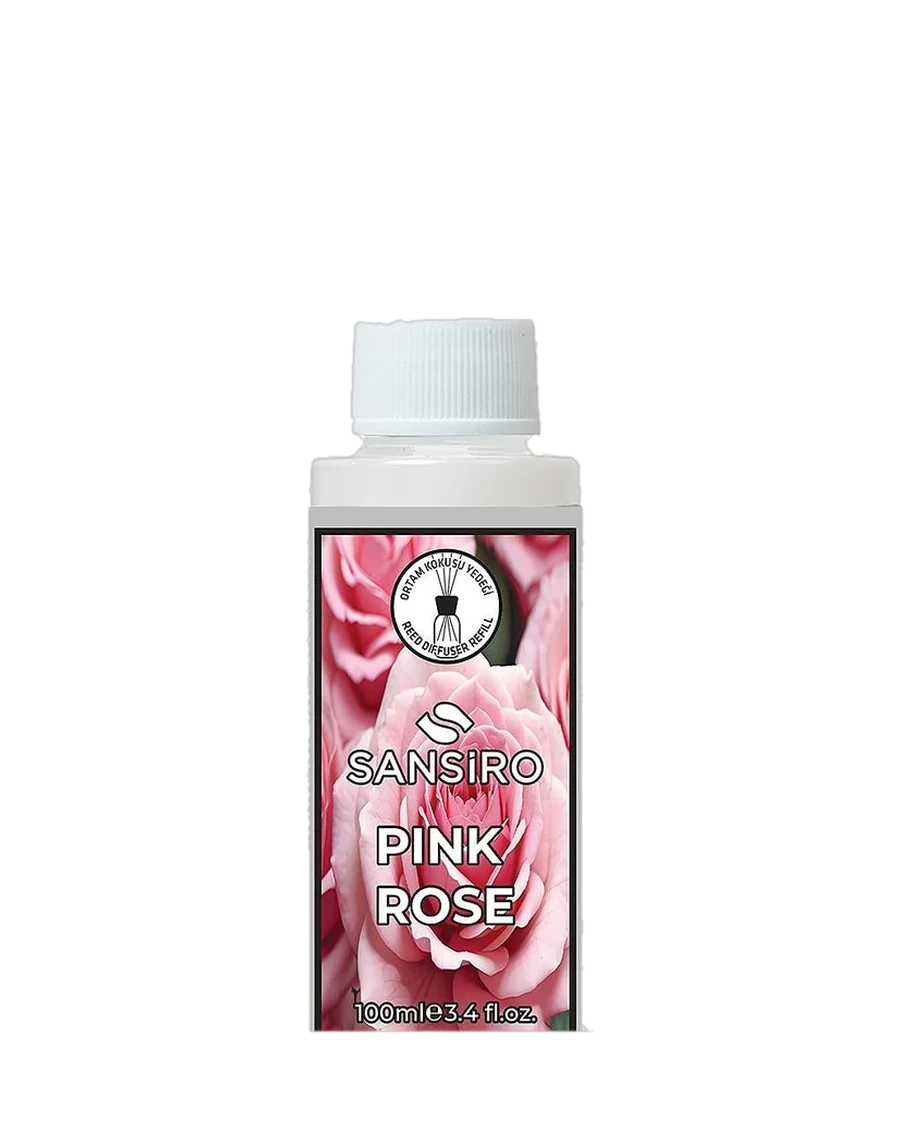 Pink Rose Reed Diffuser Yedek Ürün 100 ml — Sansiro Produktbild